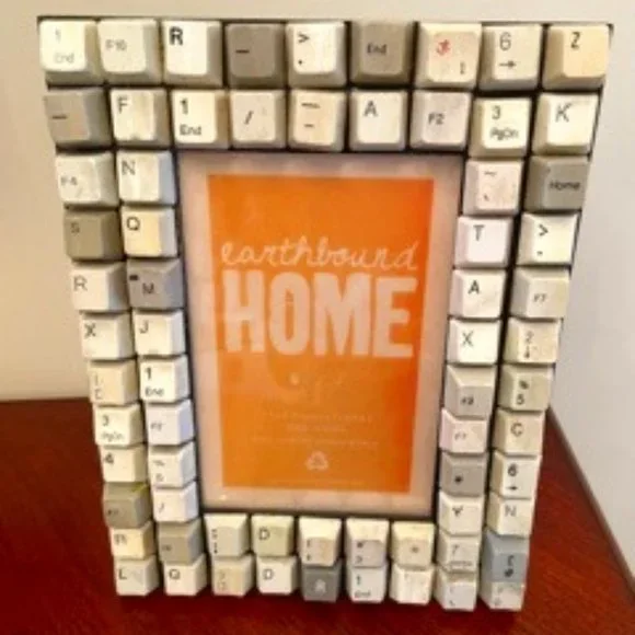 Upcycled Computer Keyboard Keys Frame - Picture 2 of 14